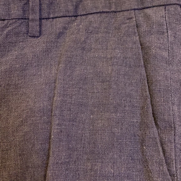 J. Crew Bowery Slim Fit Dress Pant Navy Linen Cotton Blend Waist 33, Length 32 - Picture 6 of 9